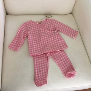 NWT olive mini pink two piece set